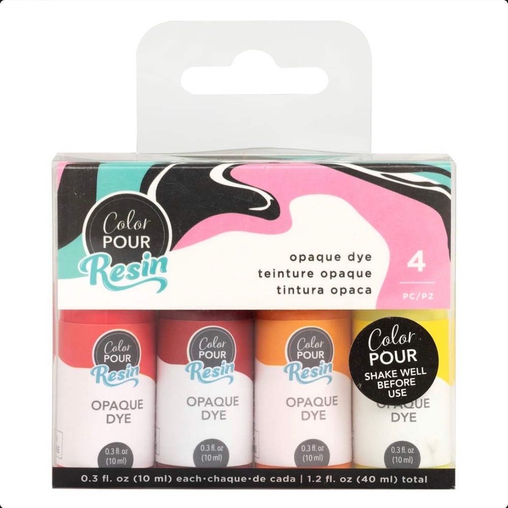 Color Pour Resin Warm Opaque Dye Kit